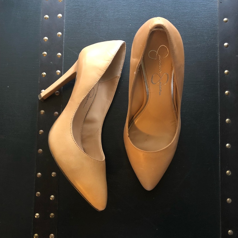 Nude Jessica Simpson Heels Size 6.5